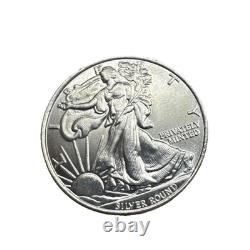 Pure Silver. 999 Bullion Walking Liberty 1/4 oz round coin. Lot of 10