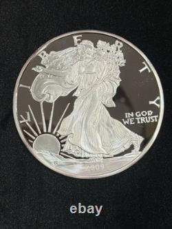 Pure Silver. 999 Bullion -Walking Liberty American Eagle 4 oz Round Coin 2009