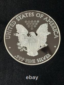 Pure Silver. 999 Bullion -Walking Liberty American Eagle 4 oz Round Coin 2009