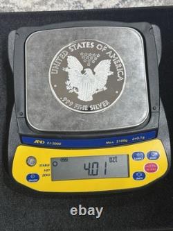 Pure Silver. 999 Bullion -Walking Liberty American Eagle 4 oz Round Coin 2009