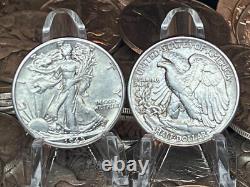 (QTY 10) 90% Walking Liberty 1916 1947 Random Years Good Condition