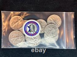 (QTY 10) 90% Walking Liberty 1916 1947 Random Years Good Condition