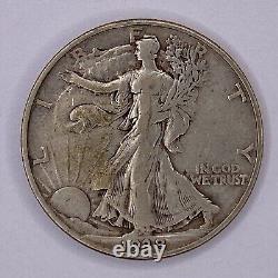 RARE 1938 D Walking Liberty Half Dollar