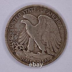 RARE 1938 D Walking Liberty Half Dollar