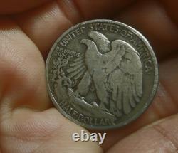 RARE ERRORAW Engraved by hand 1944 D Silver Half Dollar USA Walking Liberty