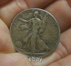RARE ERRORAW Engraved by hand 1944 D Silver Half Dollar USA Walking Liberty