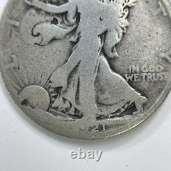RARE KEY DATE 1921-P Walking Liberty Silver Half Dollar 51041