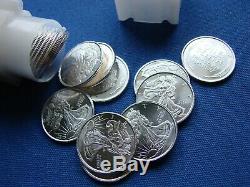 ROLL 50.999 SILVER 1/10th OZ. WALKING LIBERTY SILVER ROUNDS 5 TROY OZ. TOTAL