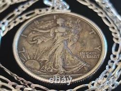 Rare 1934 San Francisco Walking Liberty Pendant on a 24 Italian Chain. W box