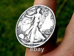 Ring sterling silver Walking Liberty Half dollar 1938 1939 1940 1943 1944 1945