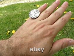 Ring sterling silver Walking Liberty Half dollar 1938 1939 1940 1943 1944 1945