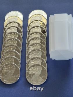 Roll of 20 1 Troy oz. Sunshine Mint Walking Liberty. 999 Fine Silver Rds