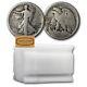Roll Of 20 Walking Liberty Silver Half Dollars, G F, $10 Face Value -#c414