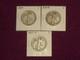 Silver 1937-p-d-s Silver Walking Liberty Half Dollars (3 Coins) Fine Condition