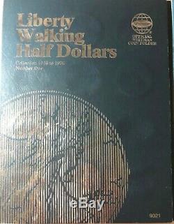 SILVER HALF DOLLAR STANDING WALKING LIBERTY 1916-1936 (21 COIN SET) partial