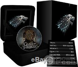 STARK Game of Thrones GOT Walking Liberty 1 Oz Silver Coin 1$ US Mint 2019
