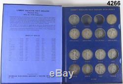 STARTER WALKING LIBERTY 90% SILVER 30-COIN SET With ALBUM G-AU DATES BELOW #4266