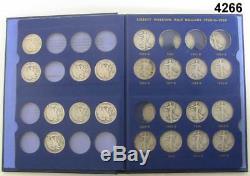 STARTER WALKING LIBERTY 90% SILVER 30-COIN SET With ALBUM G-AU DATES BELOW #4266