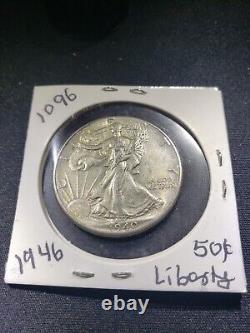 STK 1096 1946 Silver Walking Liberty Half Dollar 50C Fifty Cents MINT