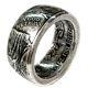 Silver American Eagle Coin Ring 1 Oz. 999 Size Silver 13-17 Walking Liberty Us
