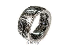 Silver American Eagle Coin Ring 1 oz. 999 Size Silver 13-17 Walking Liberty US