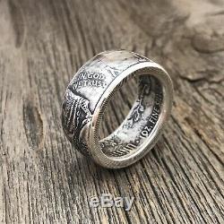 Silver American Eagle Coin Ring 1 oz. 999 Size Silver 13-17 Walking Liberty US