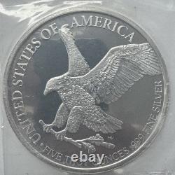 Silver Round 5 oz. Silver Walking Liberty. Sealed in Original Packaging New