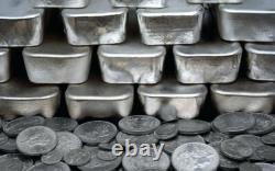 Silver U. S. Coins. Morgan, Franklin, Liberty, Barber, Etc. Silver Bar, Gold