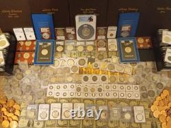 Silver U. S. Coins. Morgan, Franklin, Liberty, Barber, etc. Silver Bar, GOLD