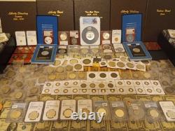Silver U. S. Coins. Morgan, Franklin, Liberty, Barber, etc. Silver Bar, GOLD