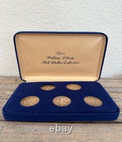 Silver Walking Liberty Half Dollar Collection 90% Silver with Certificate
