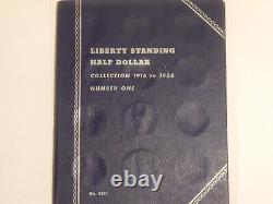 Silver Walking Liberty half dollars (10 coins) Partial set in a Whitman folder