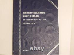 Silver Walking Liberty half dollars (10 coins) Partial set in a Whitman folder