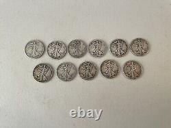 Standing Walking Liberty Half Dollar Lot