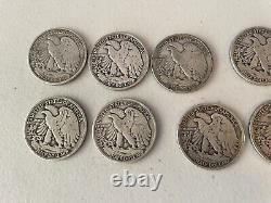 Standing Walking Liberty Half Dollar Lot