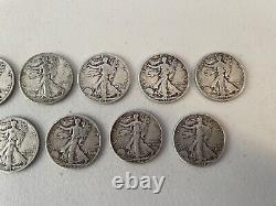 Standing Walking Liberty Half Dollar Lot