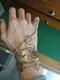 Sterling Silver Walking Liberty Braclet Set, With Attached Ring, 42 Gram Elegant