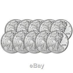 TEN (10) 1 oz. Highland Mint Silver Round Walking Liberty Design. 999 Fine