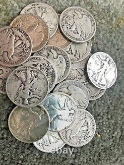 THE WALKING LIBERTY DEAL! All 90% Lot US Silver Coin 1/2 LB 8 OZ. 1964 ONE
