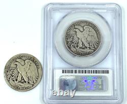 TWO U. S. Walking Liberty Silver Half Dollars- 1920-D PCGS VF 20, 1921-S Raw