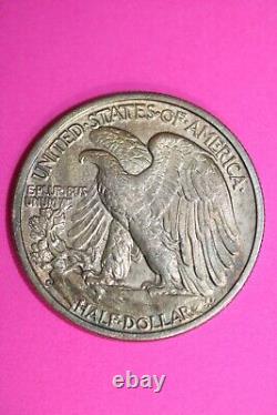 Toned High Grade 1935 S Walking Liberty Half Dollar Silver Coin Nice Colors 29