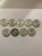 Total Of 9 Liberty Silver Half Dollars, Circulated. 1940 To 1946. $360 For All 9