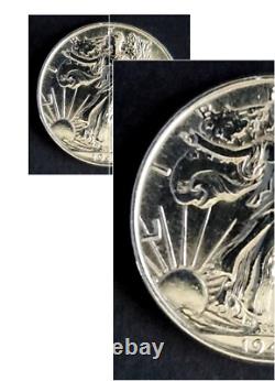USA-1943-1/2 Dollar-Walking Liberty Half Dollar-Silver. 9-MS-50C
