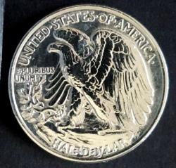 USA-1943-1/2 Dollar-Walking Liberty Half Dollar-Silver. 9-MS-50C