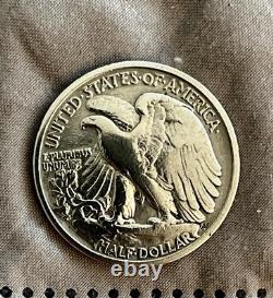 USA Walking Liberty Half Dollar, 1936, No Mint Mark, Excellent Condition Coin