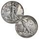 Usa Walking Liberty Half Dollar Coin 90% Silver Circulated 50c Set Of 4