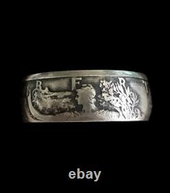 U. S. 90% Silver Walking Liberty Half Dollar Coin Ring Band NEW