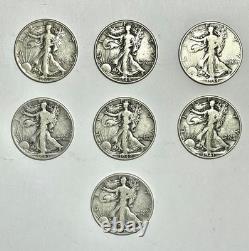 U. S. Silver Walking Liberty Half Dollar Roll Of 20 Coin