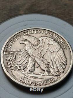 Uncirculated 1917 Walking Liberty silver Half Dollar with Holder COA & Box