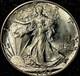 Uncirculated Gem 1942-d Denver Mint Silver Walking Liberty Half